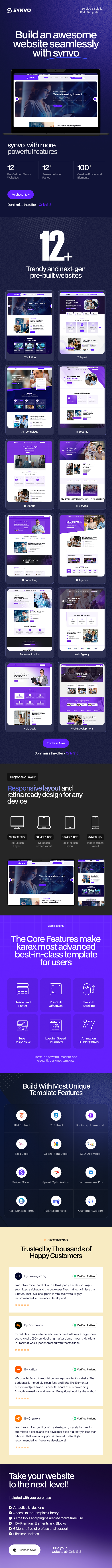 Synvo - IT Service & Solution HTML Template